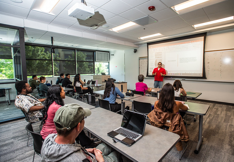 Students in a classroom